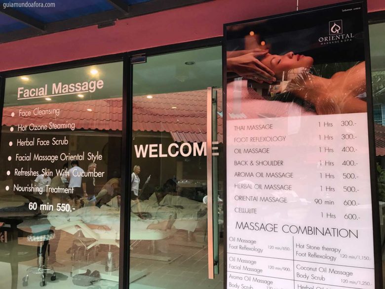 Massagem em Phuket com chuva