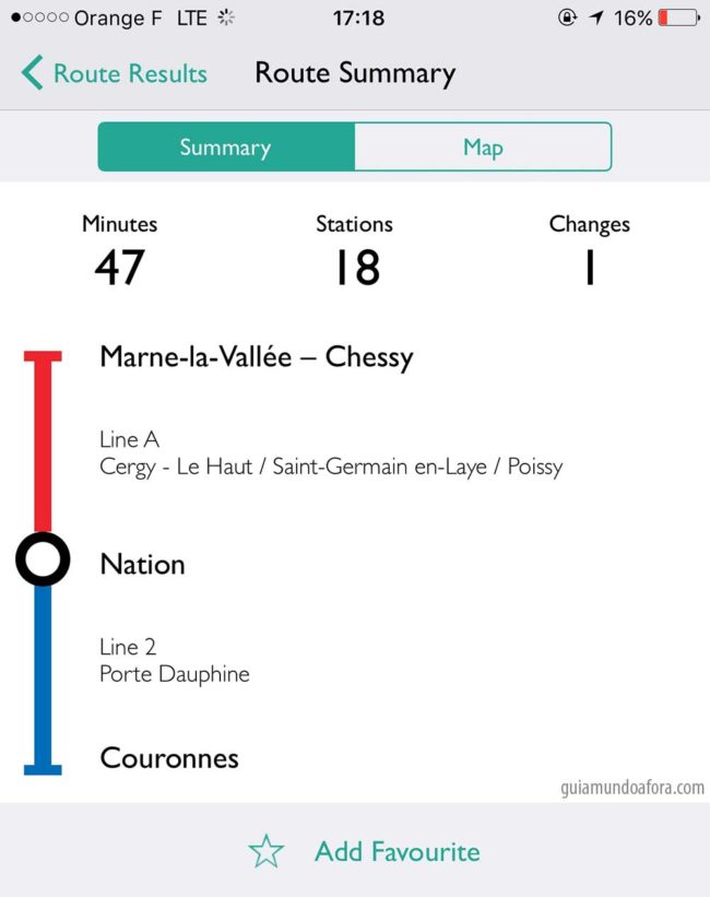 App de metro em Paris