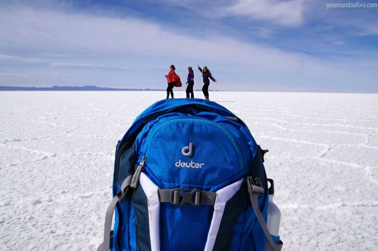 Equipamentos de trekking no Uyuni
