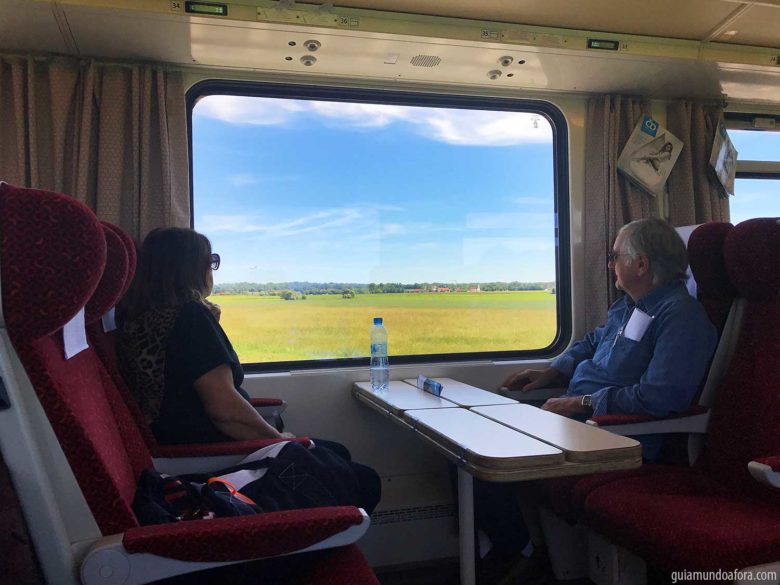 interior de trem na Eruopa