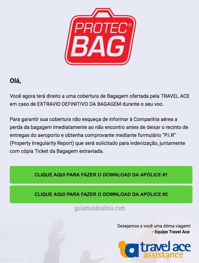 seguro viagem protec bag